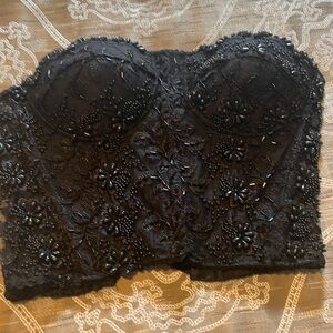 Black Jewel Bustier by Fashion Fantasy.